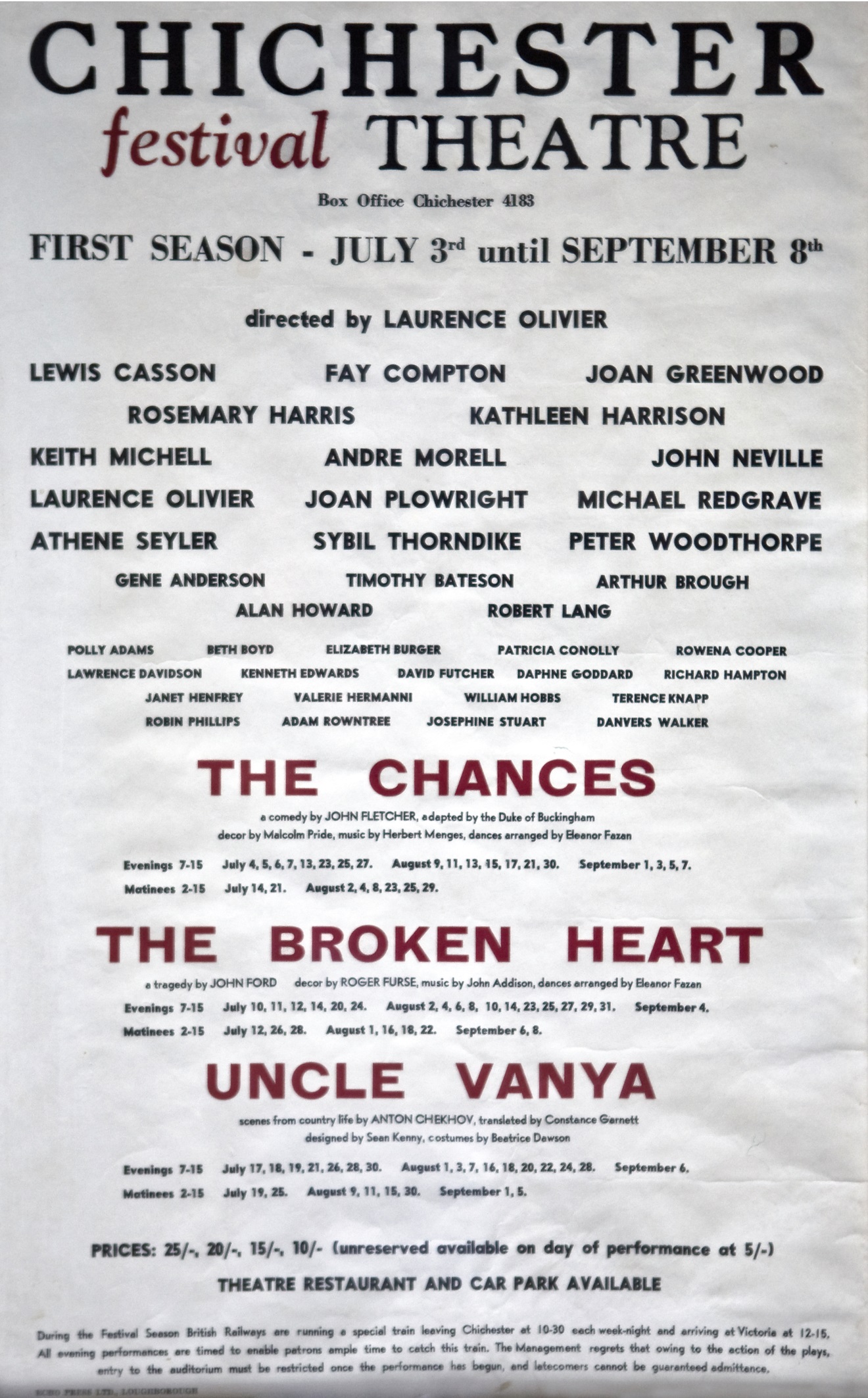 CFT 1962 Season Poster