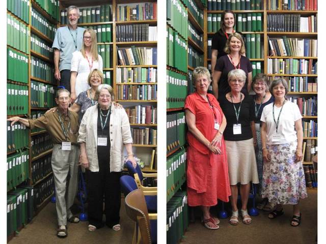 Our first two groups of archive organisation volunteers