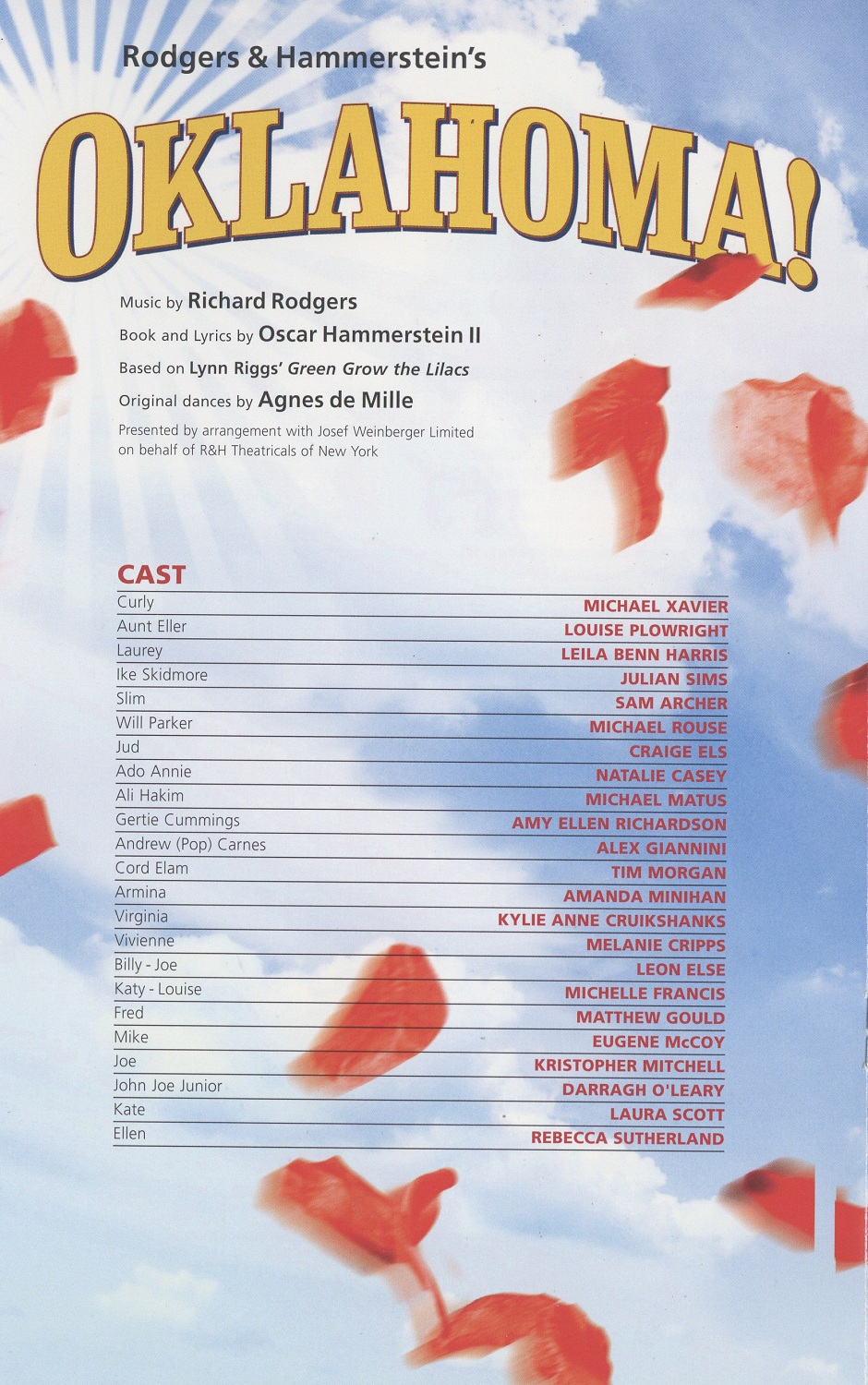 Cast list, Oklahoma! (2009) - Pass It On
